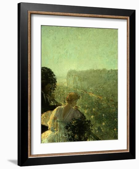 Summer Evening, Paris-Childe Hassam-Framed Giclee Print