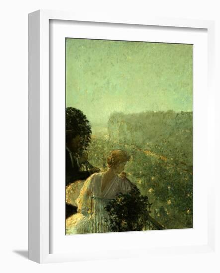 Summer Evening, Paris-Childe Hassam-Framed Giclee Print