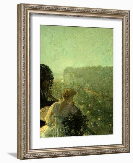 Summer Evening, Paris-Childe Hassam-Framed Giclee Print