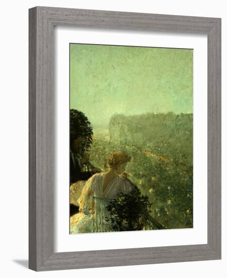 Summer Evening, Paris-Childe Hassam-Framed Giclee Print