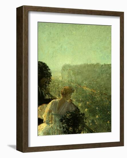 Summer Evening, Paris-Childe Hassam-Framed Giclee Print