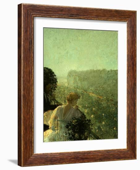 Summer Evening, Paris-Childe Hassam-Framed Giclee Print