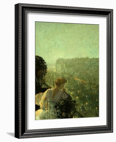 Summer Evening, Paris-Childe Hassam-Framed Giclee Print