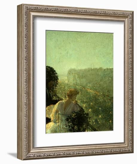 Summer Evening, Paris-Childe Hassam-Framed Giclee Print