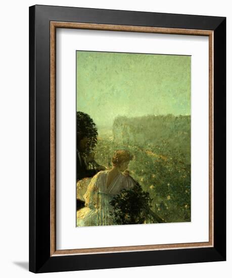 Summer Evening, Paris-Childe Hassam-Framed Giclee Print