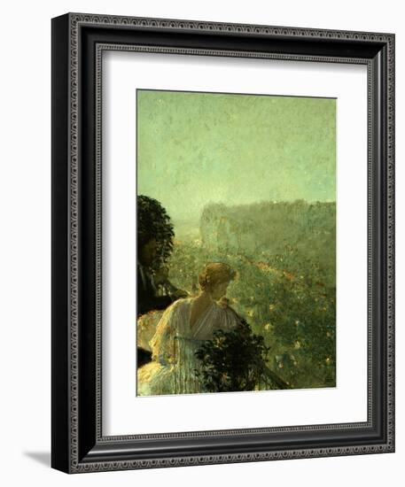 Summer Evening, Paris-Childe Hassam-Framed Giclee Print