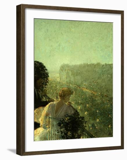 Summer Evening, Paris-Childe Hassam-Framed Giclee Print