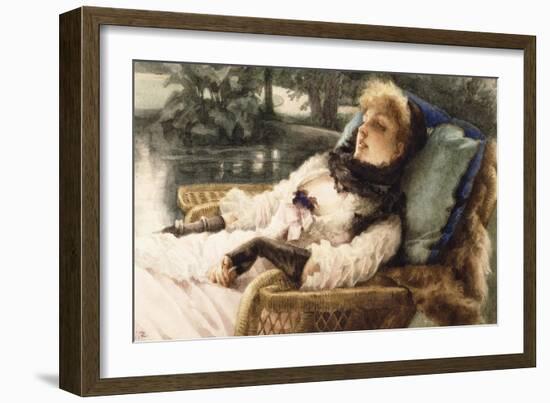 Summer Evening-James Tissot-Framed Giclee Print