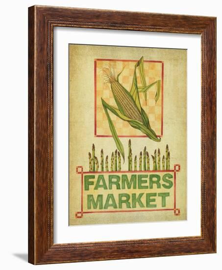 Summer Farmers Market Vintage-Deborah Kopka-Framed Giclee Print