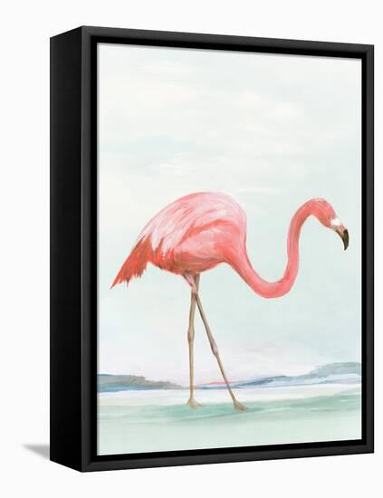 Summer Flamingo I-Lily K-Framed Stretched Canvas