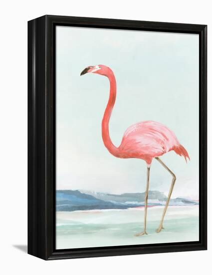 Summer Flamingo II-Lily K-Framed Stretched Canvas