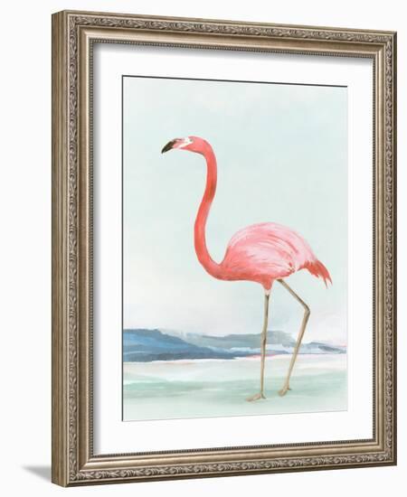 Summer Flamingo II-Lily K-Framed Art Print