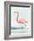 Summer Flamingo II-Lily K-Framed Art Print