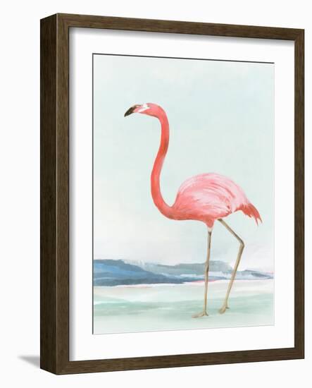 Summer Flamingo II-Lily K-Framed Art Print