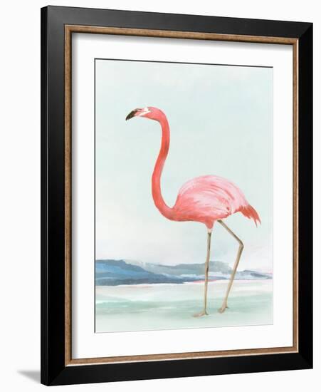 Summer Flamingo II-Lily K-Framed Art Print