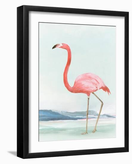 Summer Flamingo II-Lily K-Framed Art Print