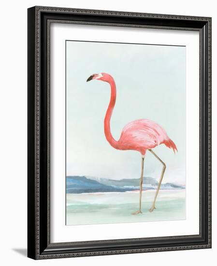 Summer Flamingo II-Lily K-Framed Art Print