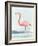 Summer Flamingo II-Lily K-Framed Art Print