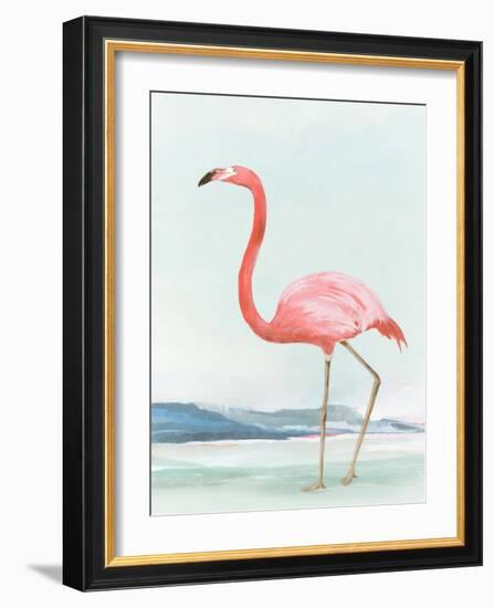 Summer Flamingo II-Lily K-Framed Art Print