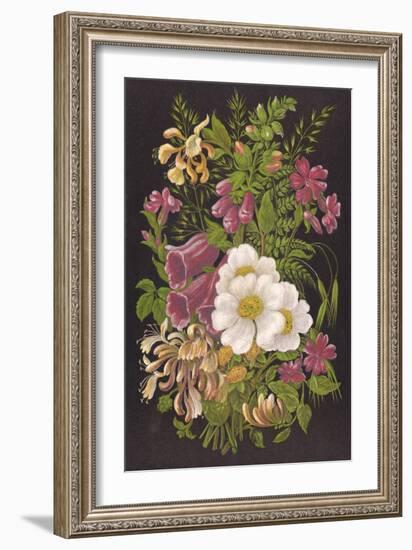 Summer Flowers 1880-null-Framed Art Print