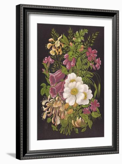 Summer Flowers 1880-null-Framed Art Print