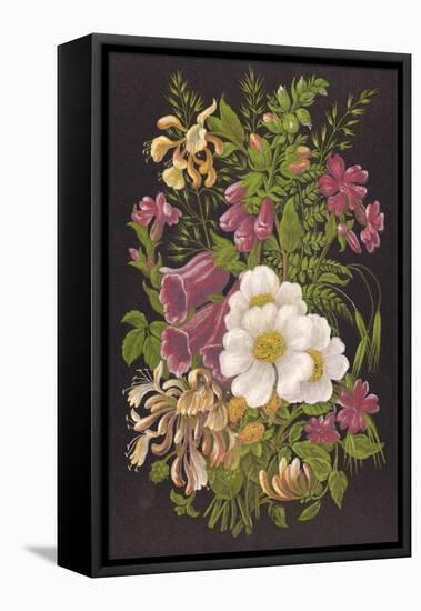 Summer Flowers 1880-null-Framed Stretched Canvas