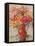 Summer Flowers in a Red Jug-Lilia Orlova Holmes-Framed Stretched Canvas