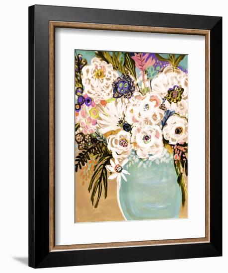 Summer Flowers in a Vase I-Karen Fields-Framed Premium Giclee Print