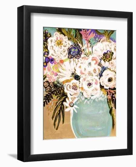 Summer Flowers in a Vase I-Karen Fields-Framed Premium Giclee Print