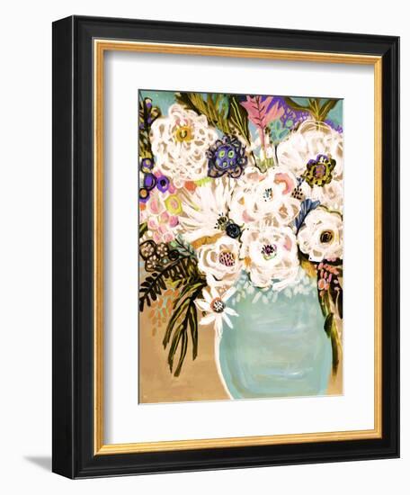 Summer Flowers in a Vase I-Karen Fields-Framed Premium Giclee Print