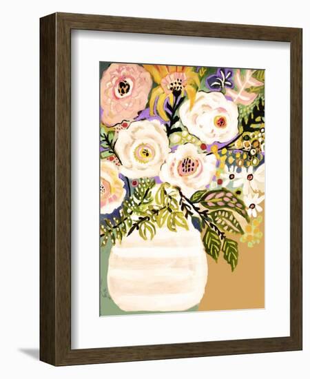 Summer Flowers in a Vase II-Karen Fields-Framed Premium Giclee Print