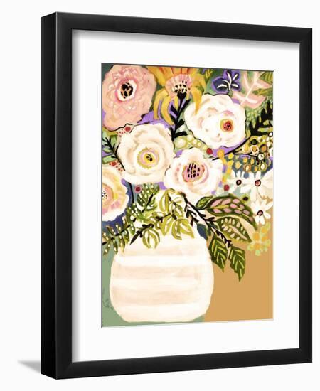 Summer Flowers in a Vase II-Karen Fields-Framed Premium Giclee Print