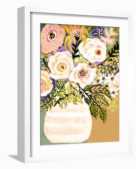 Summer Flowers in a Vase II-Karen Fields-Framed Art Print