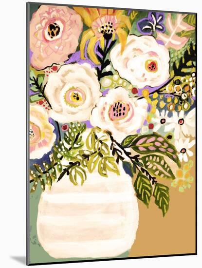 Summer Flowers in a Vase II-Karen Fields-Mounted Art Print
