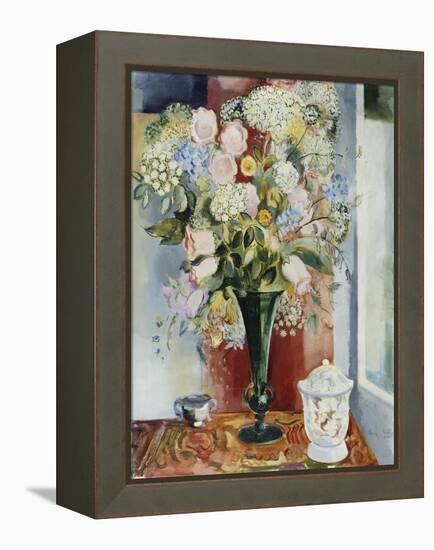 Summer Flowers in a Vase-Arthur Percy-Framed Premier Image Canvas