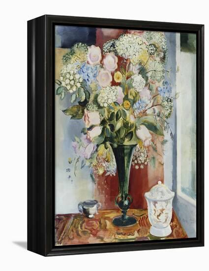 Summer Flowers in a Vase-Arthur Percy-Framed Premier Image Canvas