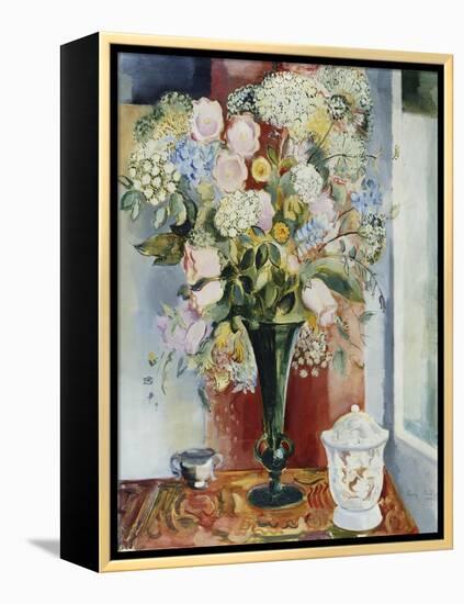 Summer Flowers in a Vase-Arthur Percy-Framed Premier Image Canvas