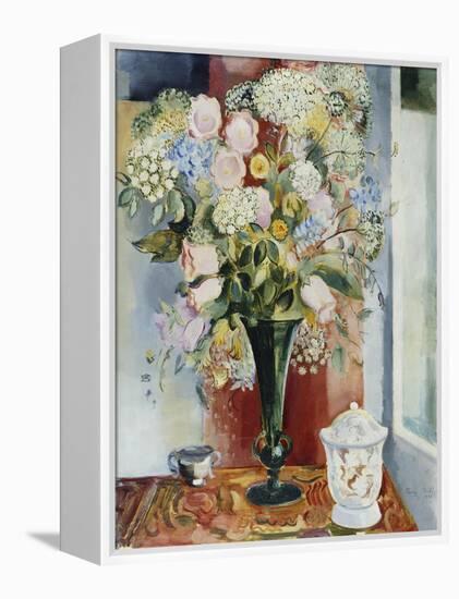 Summer Flowers in a Vase-Arthur Percy-Framed Premier Image Canvas