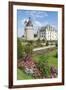 Summer flowers in the park of Chenonceau castle, UNESCO World Heritage Site, Chenonceaux, Indre-et--Francesco Vaninetti-Framed Photographic Print