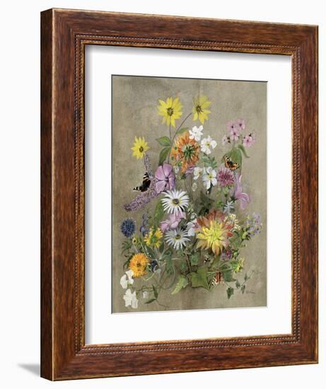 Summer Flowers-John Gubbins-Framed Giclee Print