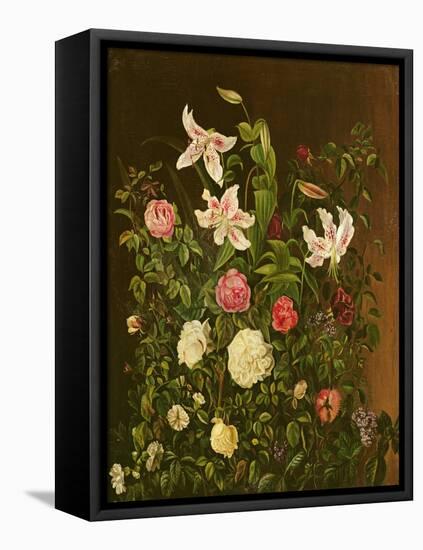 Summer Flowers-Johan Laurents Jensen-Framed Premier Image Canvas