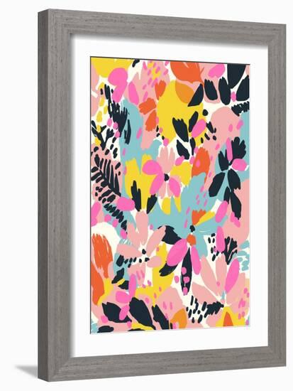 Summer Flowers-Treechild-Framed Giclee Print