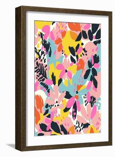 Summer Flowers-Treechild-Framed Giclee Print
