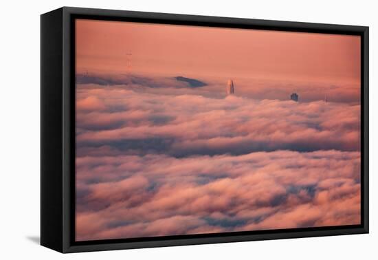 Summer Fog Blanket, San Francisco, California-Vincent James-Framed Premier Image Canvas