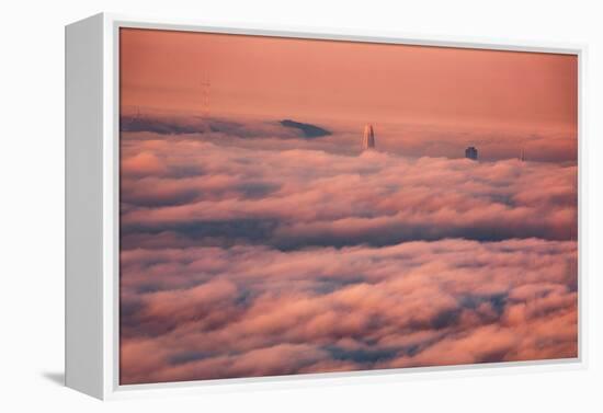 Summer Fog Blanket, San Francisco, California-Vincent James-Framed Premier Image Canvas