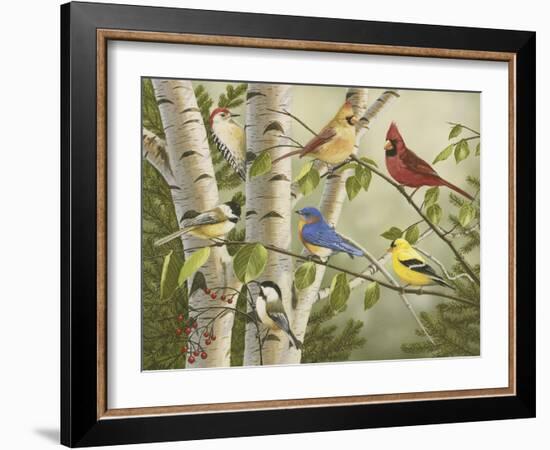 Summer Friends-William Vanderdasson-Framed Premium Giclee Print