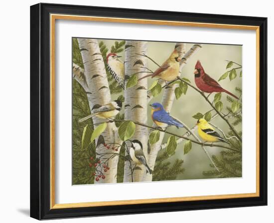 Summer Friends-William Vanderdasson-Framed Premium Giclee Print