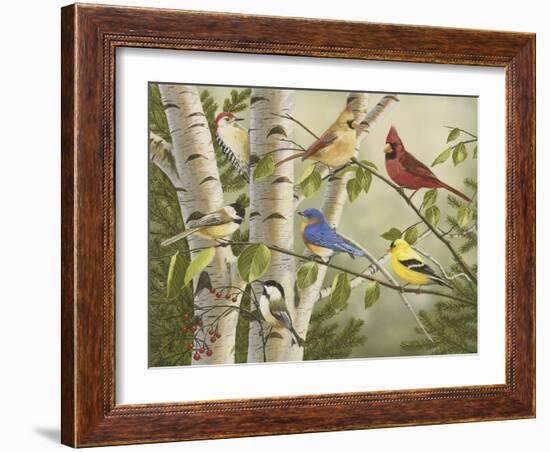 Summer Friends-William Vanderdasson-Framed Giclee Print