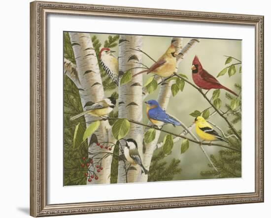 Summer Friends-William Vanderdasson-Framed Giclee Print