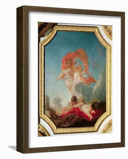 Summer, from a Series of the Four Seasons in the Salle du Conseil-Francois Boucher-Framed Giclee Print